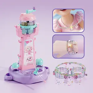Creative Bead Weaving Machine, Bracelet Necklace DIY Making, Girls Handmade Educational Toy Suitable for Ages 3+, DIY Kits