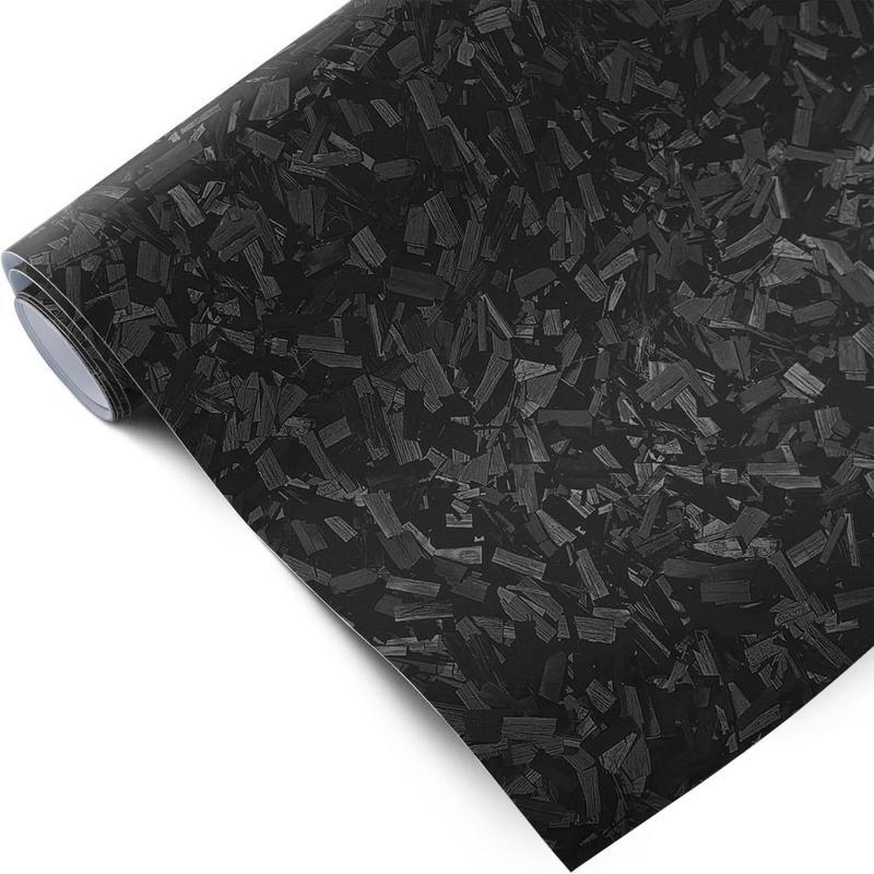 FONESO 3 IN 1 Car Body Sticker Kit 7D Matte Carbon Fibre, 60" x 12" Car Vinyl Film Wrap Protector Sticker with Knife Scraper Tool Set, 5FT Self-Adhesive Air Bubble Free Easy to Install, Universal For All Cars SUVs Sedan Coupe Truck Pickup Bike Motorcycle