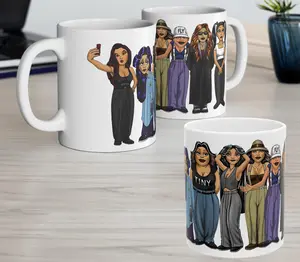 Chicana gifts, chola gifts, 90s style Chicano mugs, cholo, Chicana cups, chola style, vato, lowrider, street, custom mugs, 90s style gifts, Lil homies, Homie Mugs,