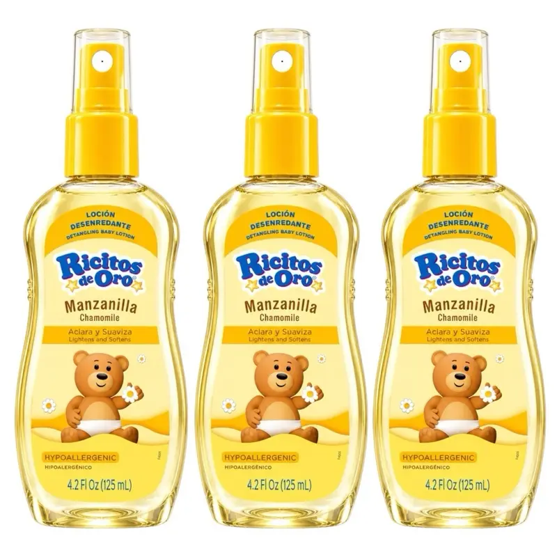 Ricitos de Oro Clarifying Lotion Chamomile Goldilocks 125 Ml, Pack of 3