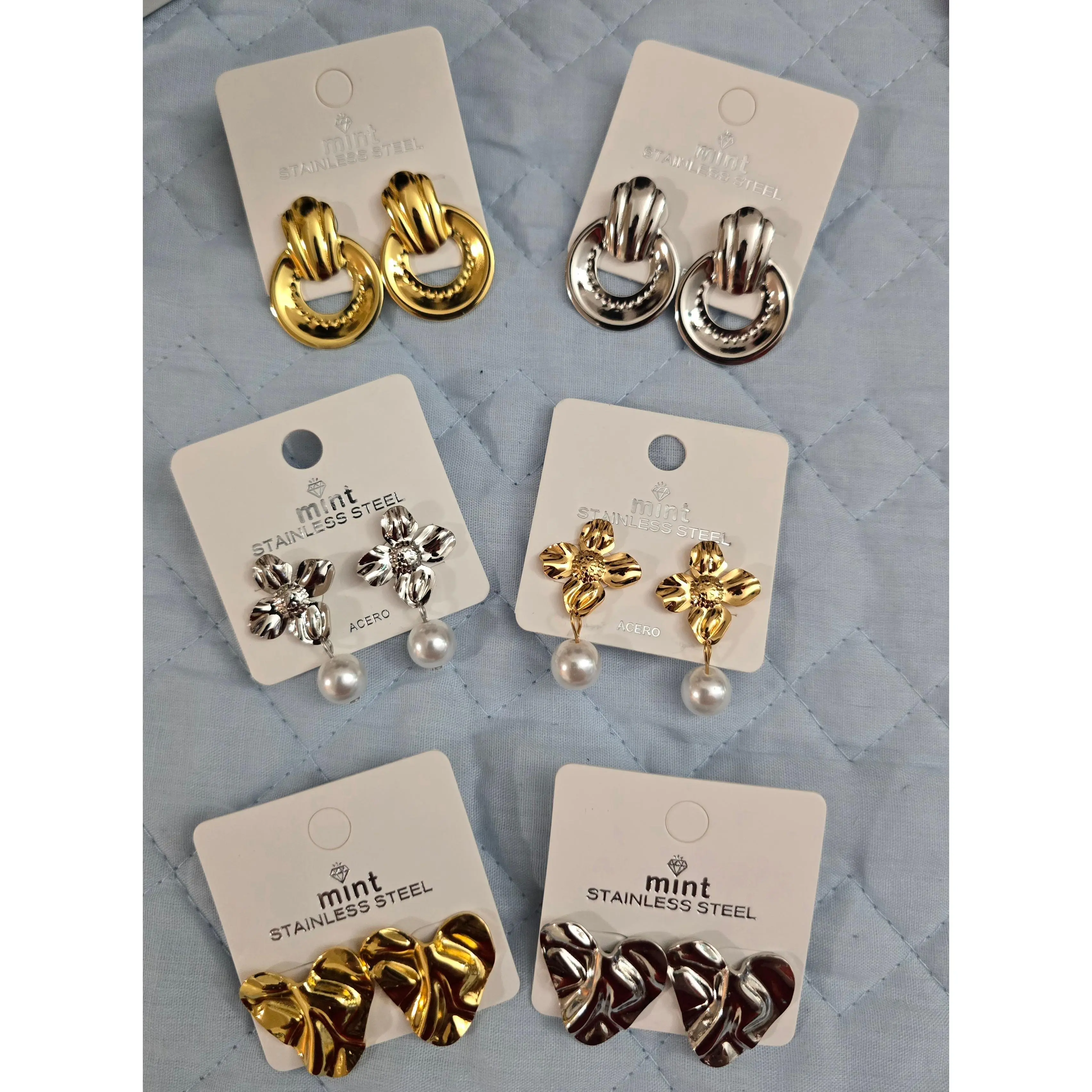 Stainless Steel Earrings Bundle