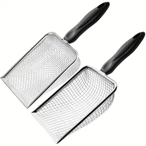 Garden Soil Sieve, 2 Counts/set Mesh Soil Sieve with Handle, Rock Sieve, Dirt Sieve, Soil Sieve Tool, Garden Tool, Plant Care & Support Supplies