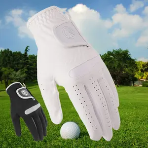 Men's Single Pack Premium Microfiber Golf Glove, Ultra Soft Comfortable Breathable Moisture-Wicking Wear Resistant Golf Glove, Washable Reusable Non-Slip Grip Golf Accessory with Ergonomic Fit for Golf Training, Course Play, Tournaments and Daily Golfing