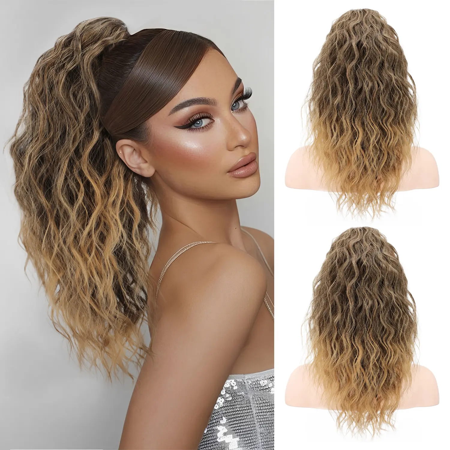 18inch-Ombre Blonde with Highlights