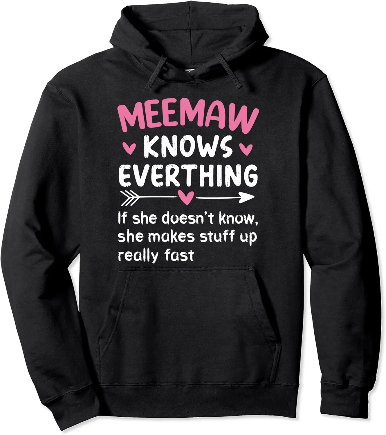 Meemaw Knows Everything Vintage Mother's Day Grandma Pullover Hoodie - Terrancecar Shop 95B09BNT5BFS