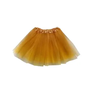 Goldenrod Tutu Skirt for Girls – 3-Layer Tulle Ballet, Dance, and Dress-Up Costume Skirt