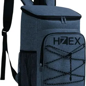 HZEX 25L Travel Cooler Lunch Backpack, Insulated Lunch Box, Can Back pack, Beach Cooler, Leakproof, Lightweight for Hiking, Beach, Camping