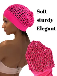 Mesh Hair Net Cap for Long Straight & Curly Wigs, Hook Knit Sleep Hat/cap, Sleeping Bonnet, 1 Piece, Comfortable and Stylish Headwear