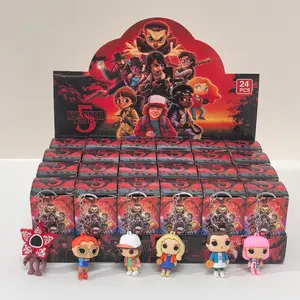 New Anime Stranger Things Keychain for Bags Venus Flytrap Eleven Dustin Creative Figure Bag Charm, Unique Accessory for Fans, Perfect Gift Idea