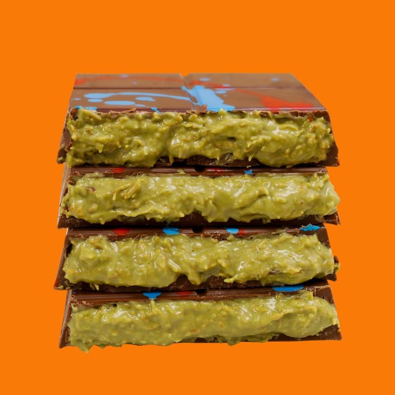 Crazy Choco Dubai Chocolate Pistachio Kunafa Bar Milk Chocolate Made in Dubai Authentic Belgian Chocolate Treat