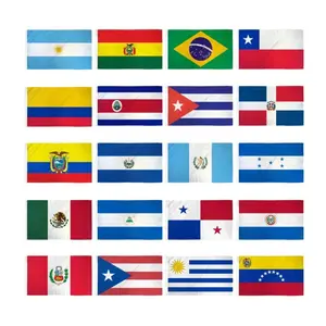 (3x5ft) Set of 20 Latin American Flags