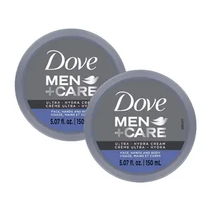 Dove Men Plus Care, Ultra Hydra - 5.07 oz Face Moisturizer - Pack of 2 Moisture Nourishment Skin Repair