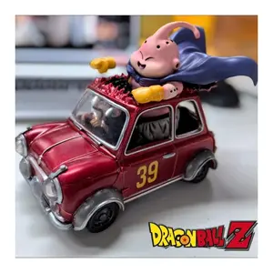 Anime Dragon Ball Z Figure 15cm Majin Buu Fat Buu Mr. Satan Action Figures With Car Pvc Model Dolls Decor Collectible Kids Gift