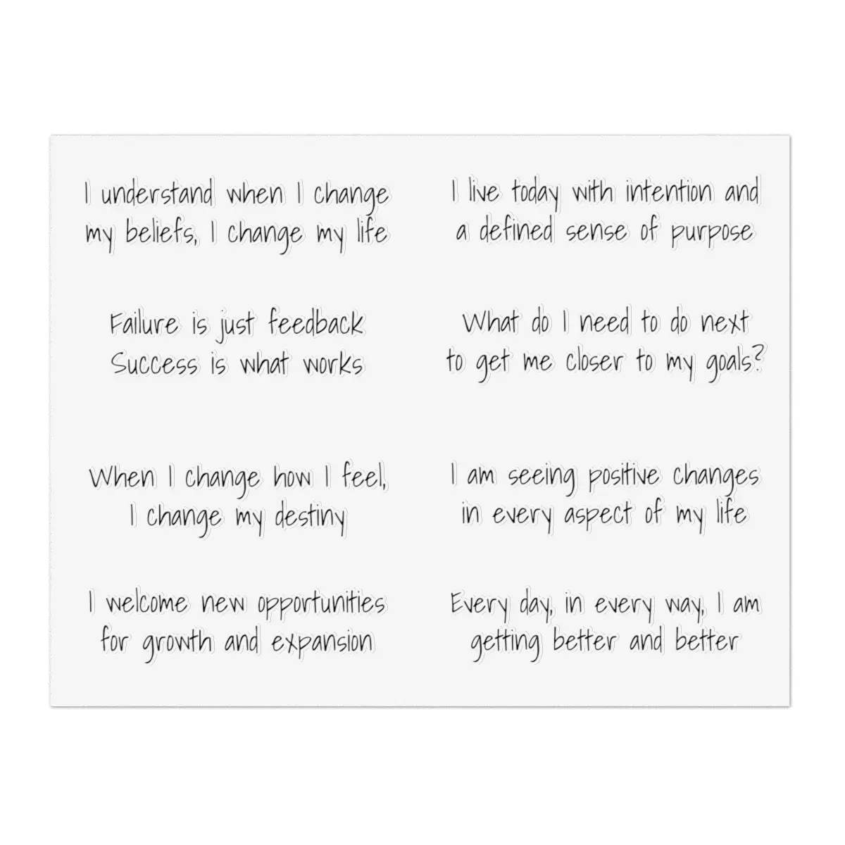 Manifest Change #1 - Mirror Affirmation Stickers