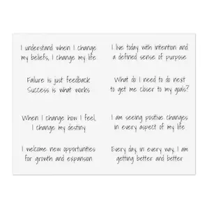 Manifest Change #1 - Mirror Affirmation Stickers