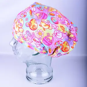 Groovy Easter Scrub Cap