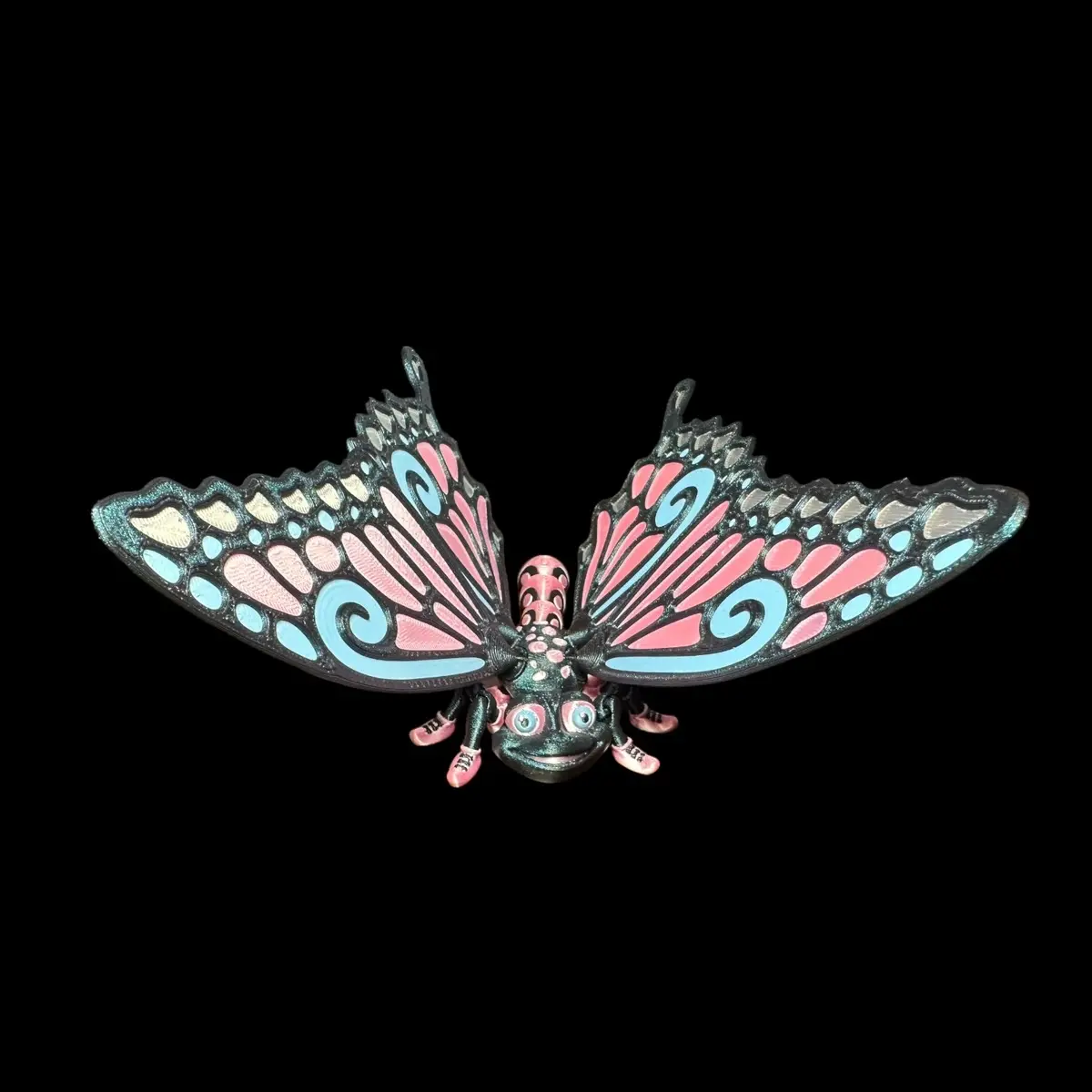 Flutterby Posable Wing Articulating Sculpture 3D Print