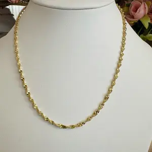 Gold Plated Chain  - Simple 18- Inch Chain Design for Everyday Wear - Elegant Minimalist Jewelry Accessory