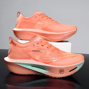 Lightweight And Breathable Men'S Racing Shoes For Road Running; Outdoor Marathon Training Shoes With Laces For Adults; Low-top Sports Shoes For Fitness And Exercise; Anti-slip And Wear-resistant Shoes For Hiking