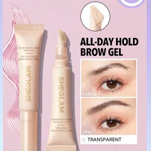 SHEGLAM Brow Breakdown Brow Gel - Natural Eyebrow Gel Long