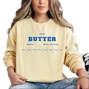 Salted Butter Tshirt, Hoodie, Sweatshirt, Funny Baking Sweatshirt, Baker Gift, Salted Butter Lover Sweater, Foodie Gift, Stick of Butter
