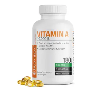 Bronson Vitamin A 10,000 IU Premium Non-GMO Formula Supports Healthy Vision & Immune System and Healthy Growth & Reproduction, 180 Softgels