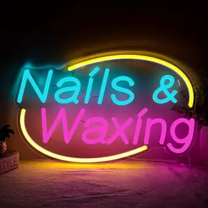 USB-Powered Dimmable Single-Color (/Cool-Tone) LED Neon Sign - Wall-Mounted Beauty Salon Lighting for Nail Salons, Hair Removal Businesses, USB-Powered Modern Decoration with Switch Control, No or Flashing