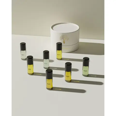 Discovery Box - 7 x 5ml Eternal Perfume Oils - Sweet Luxury, Arabian Enchantress, Mint Ocean & More - Alcohol-Free, Long-Lasting, Travel-Friendly