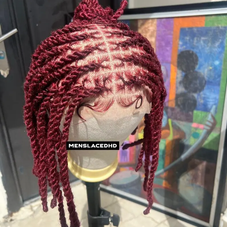 Invisible Dread Locs Front Lace Wig Small
