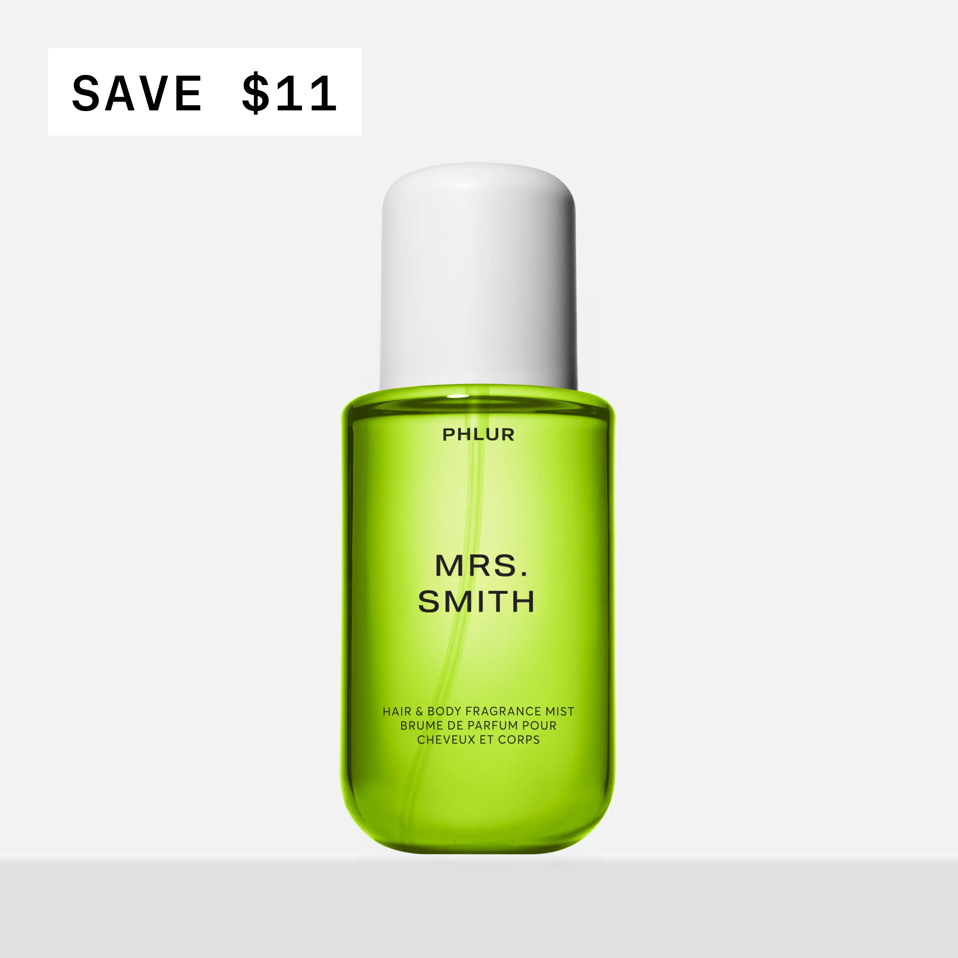 PHLUR Mrs. Smith Body Mist - Full Size Hair & Body Fragrance Mist with Granny Smith Apple, Pear, Apple Blossom & Violet (8 fl oz)