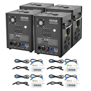 VEVOR Cold Spark Machine, 4 Pack 700W Output Fireworks Controllers, 6.6-16.4ft Adjustable Height, with Advanced DMX System, LED Screen, Portable Handle, Aluminum Alloy for Stage DJ Wedding Event, PartyVEVOR Super Brand Day