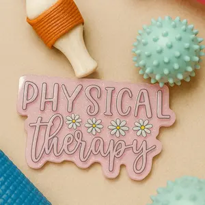 Physical Therapy Badge Reel for Professionals Compact & Practical Design Easy to Use Secure & Visible Badge Holder