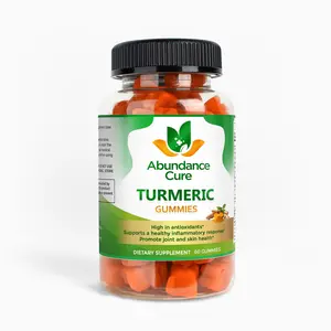 Turmeric Gummies with Black Pepper Extract Healthcare Dietary Edible Supplement Fitness Acid Fruit