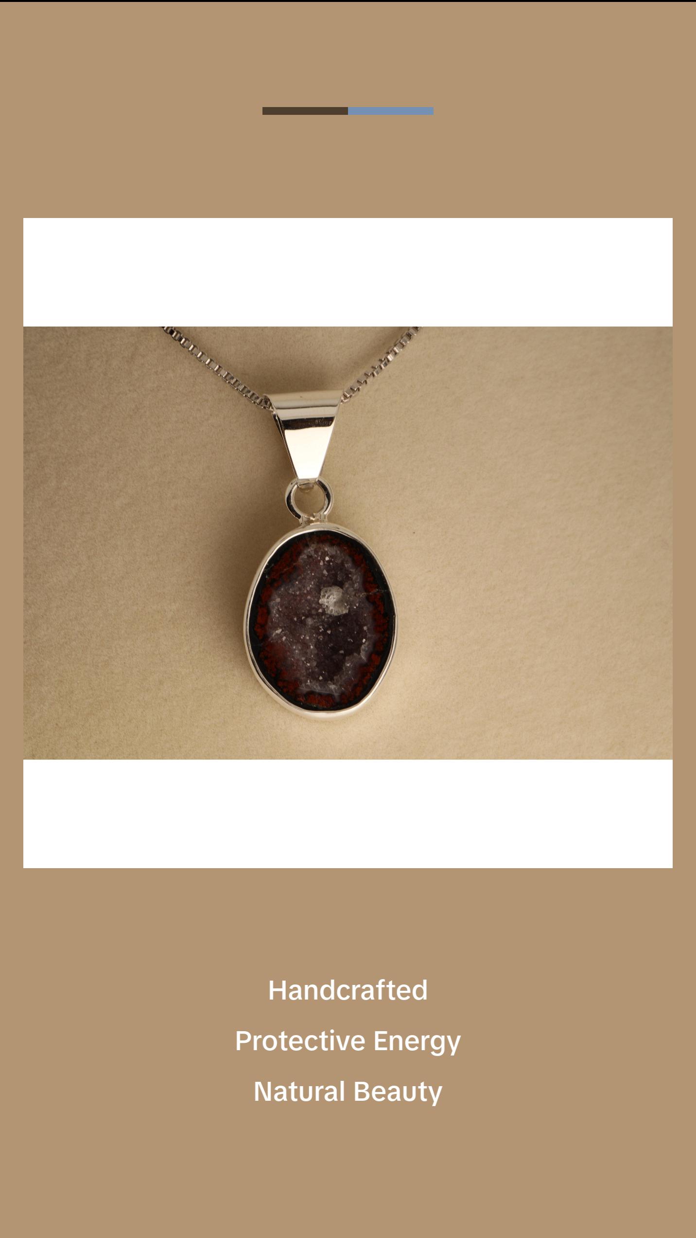 Veil of the Abyss – Geode Pendant in 925 Silver Veil of the Abyss – Geode Pendant in 925 Silver