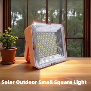 Solar Rechargeable Multifunctional Searchlight, Portable LED Handheld Emergency Light, Waterproof Outdoor Lamp for Camping Hiking Travel