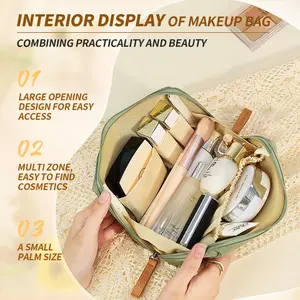 Cosmetic bag, women's portable cosmetic storage bag liner bag, cosmetic bag, travel bag, small lipstick waterproof sundries bag liner