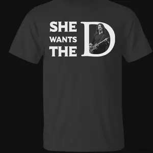 she wants the Dave Grohl black T-shirt Cotton All sizes S-5Xl TA4713