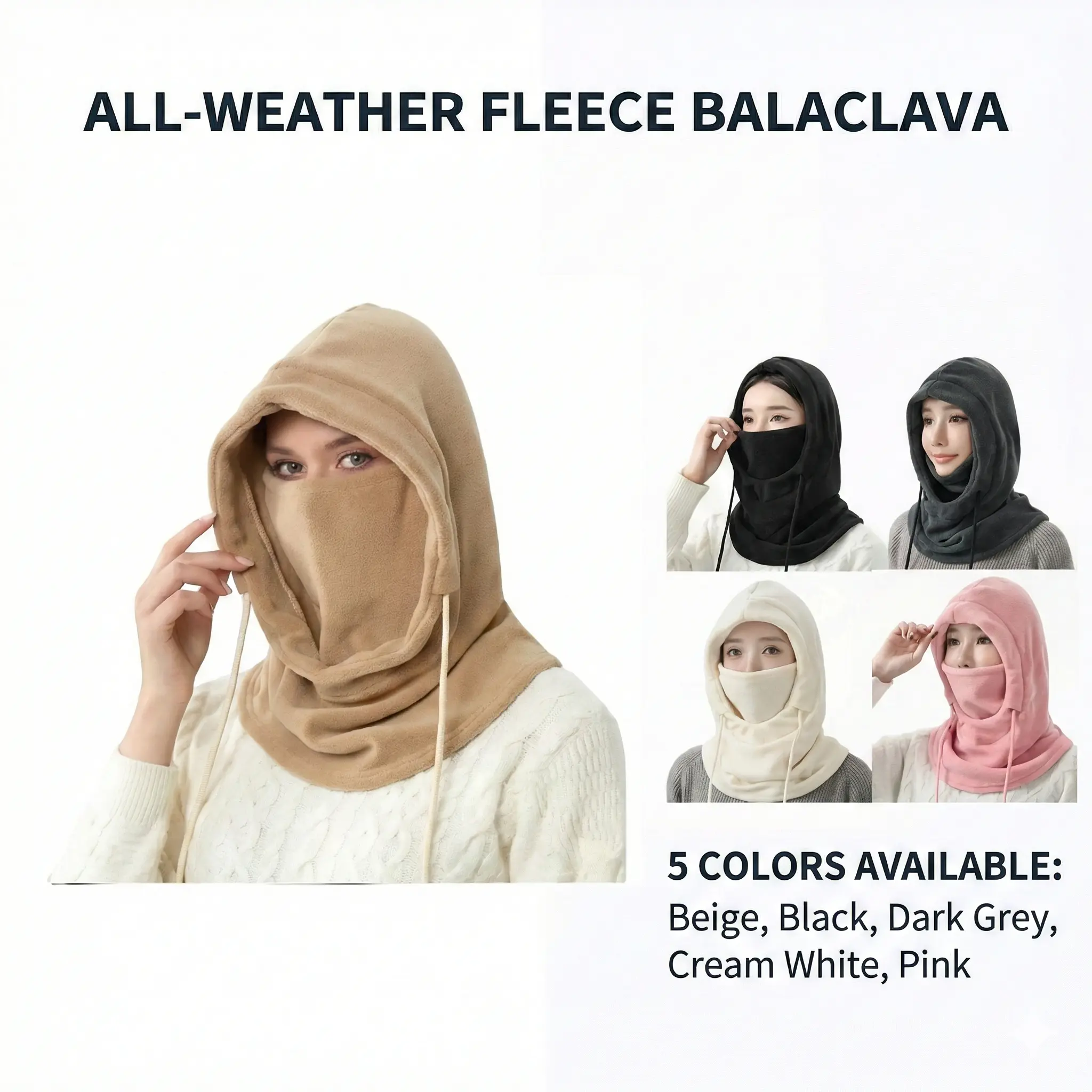 Balaclava Face Mask for Cold Weather-Windproof Ski Mask-Breathable Sports Mask-Neck Mask- Suitable for Outdoor Cycling-Gift Motorcycle Jacket Gaiter Mask