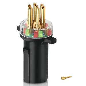 7865L 7-Way Round Pin Tractor Plug Tester, for Testing Turn Signals,Hazard Lights,  Lights and MoreMaking Troubleshooting Electrical Issues Quick and Straightforward