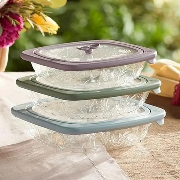 WILDFLOWER 3-Piece Container Set Princess House