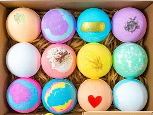 Bath Bombs for Women Gift Set, 12 Pack Handmade Bath Bombs Salt Balls, Perfect for Bubble Spa Relaxing, Moisturizing Dry Skin, Stress Relief