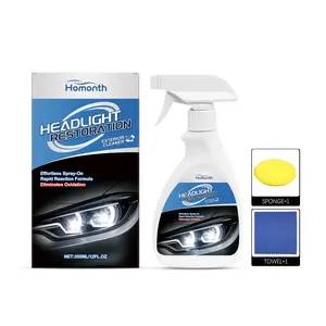 Homonth Headlight Care Spray, Car Headlight Maintenance Liquid, Lamp Surface Oxidation Cleaning Universal Care Liquid