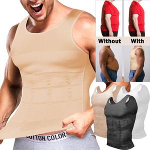 CATTIBOR 1/2/3/4 Pack Menswear Compression Vest Workout Sleeveless Shirts Men Compression Sleeveless Shirt Shapewear Menwear T-shirt Crew Neck Street Shirt,Menswear & Underwear Boy Vests