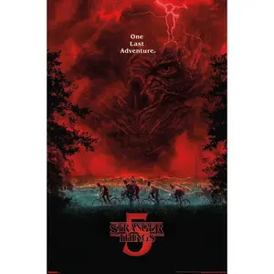 "Stranger Things Season 5" Key Art Wall Poster –  Edition Design, Curated for Bold Room Décor with Iconic Series Aesthetics and Fan-Focused Display.