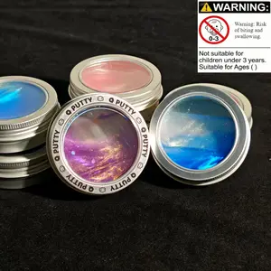 Creative Putty Slime Toy, Stress Relief Squishy & Fun Game Time, Ideal Gift for Kids, Colorful Handmade Craft Activity, Model Xinghao, Galaxy