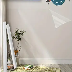 Plastic Static Cling Wall Protector Roll, Waterproof Oil-Proof Removable Film, Easy to Clean, No Glue Needed, 118 Inch, Kitchen Tile Decor