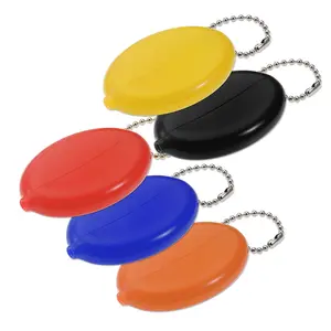 Stylish Plastic Coin Purse Keychains - 5 Pack in Vibrant Colors for Everyday Use - Ideal for Carrying Small Items - Perfect Accessory