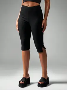 MISSGUIDED High-Waisted Athletic Training Pants Split Detail
