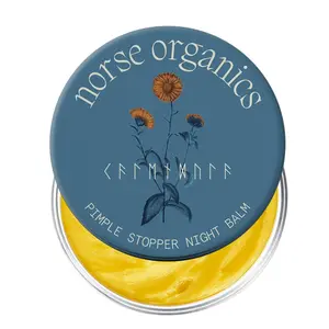 Norse Organics Pimple Stopper Night Balm | Acne Spot Treatment for Redness and Soothing Skin | Natural Bioactive Ingredients Help Treat Blemishes and Breakouts | Dermatologist Approved Skincare | 1 oz