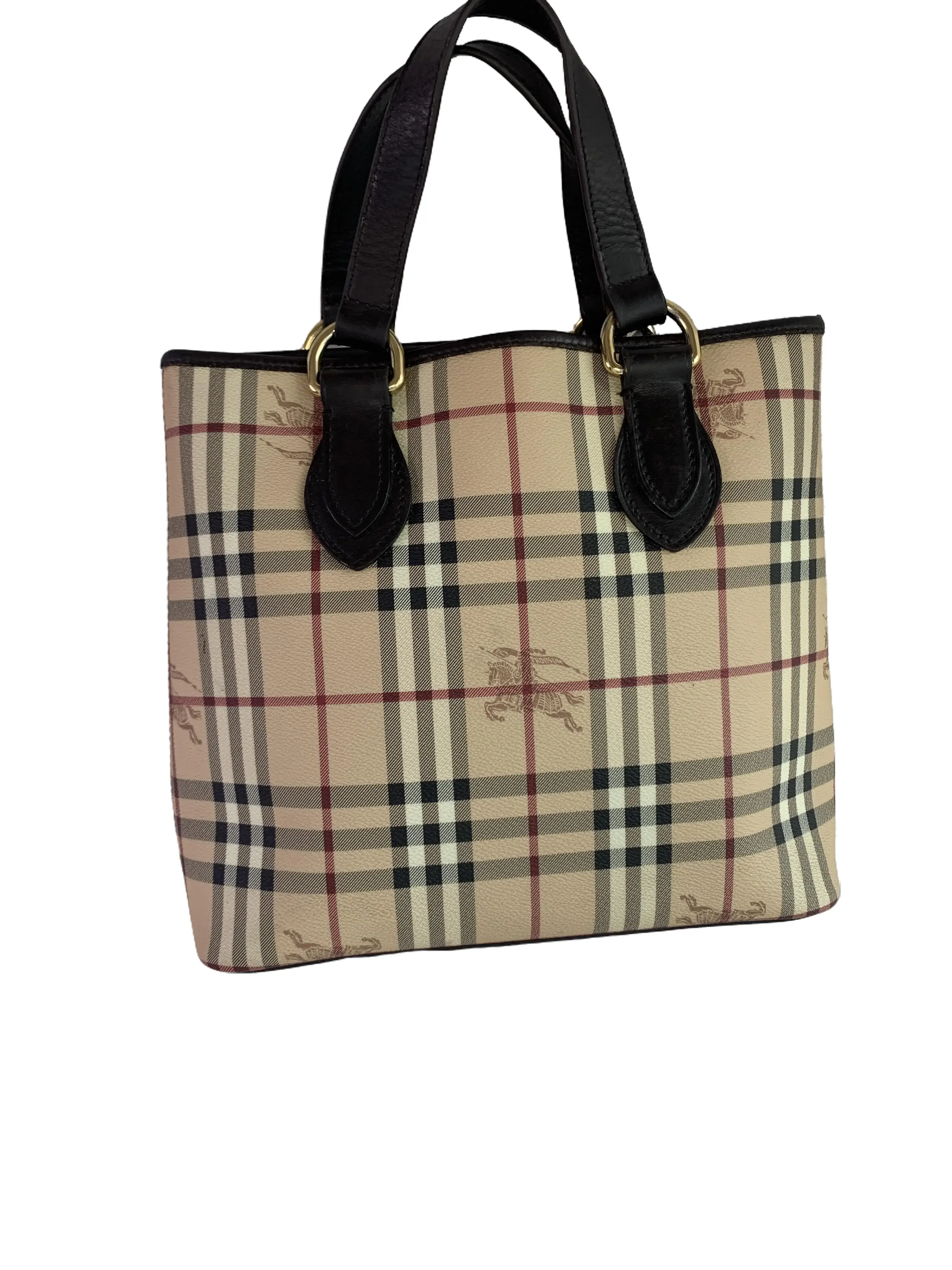 Pre-owned BURBERRY Vintage Check Handheld Tote Bag/WJ08101045/1045